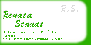 renata staudt business card